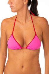 MIX REGGISENO TRIANGOLO DONNA  ROSA/ROSSO PAMY ROSAROSSO BE BEACH